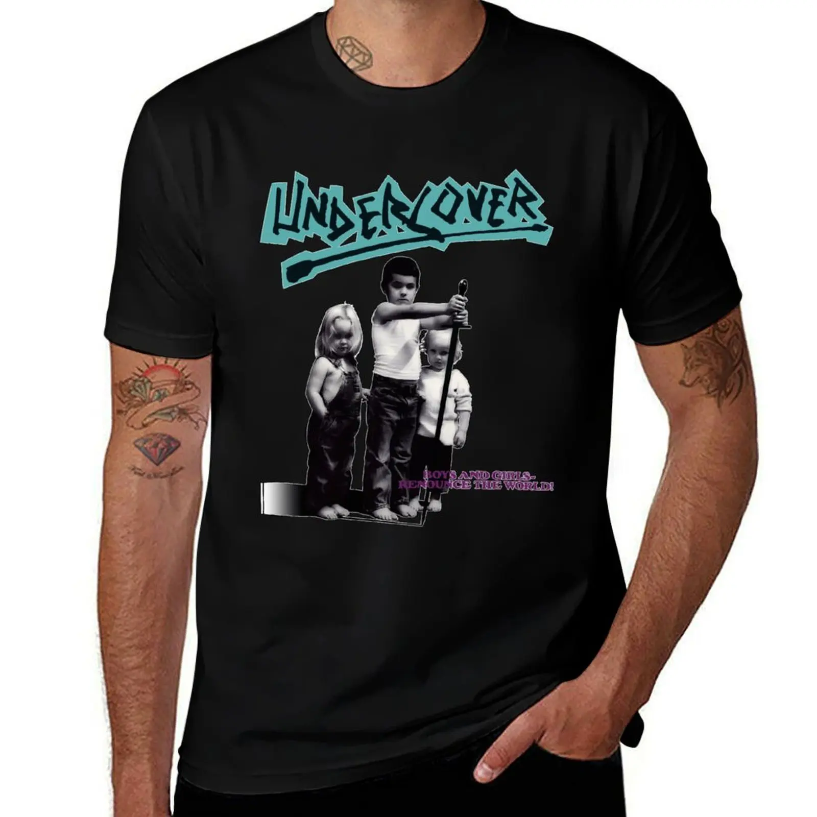 Undercover - Boys and Girls Renounce the World Essential T-Shirt Trendy Casual Short Sleeve Shirt T-Shirt