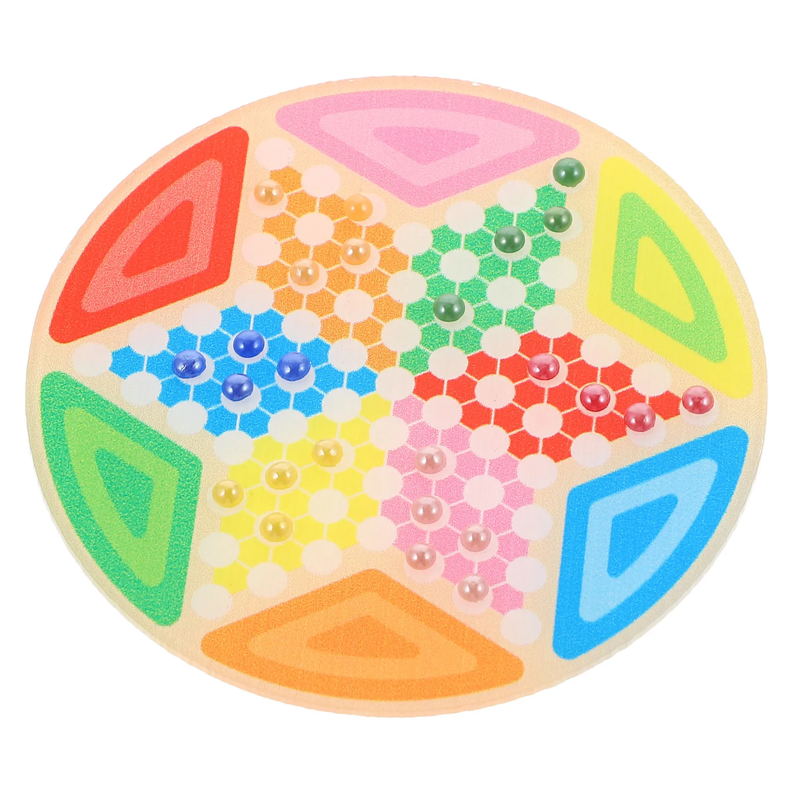 

1Set Simulation Chinese Checkers Exquisite Details Durable Ceramic Plastic Mini House Adornment Miniature Ornaments