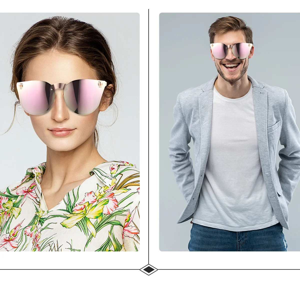 

1Pcs Metal Sunglasses Fashion Creative Sun Eyewear with Uv Protection Fit All Face Shapes Beach Travel Outdoor Activities