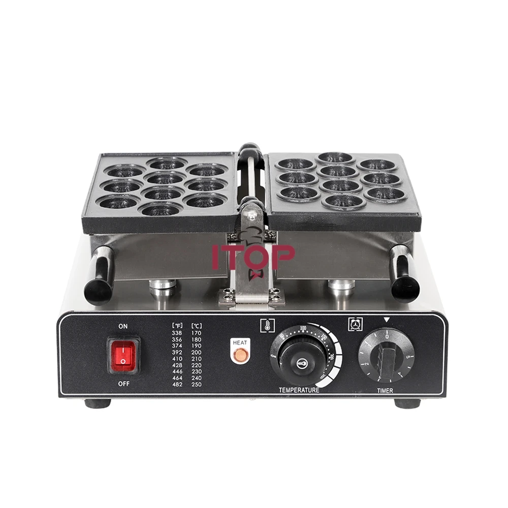 

Машины для закусок, мини-вафель, 10-отверстие, ореховая пластина, вафель из грецкого ореха, корейские мини-вафли