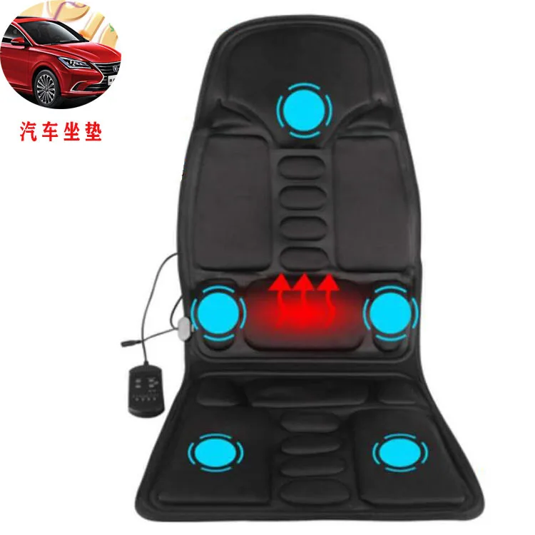 

With Remote Control Massage Seat Cushion Waist Back Massager Heated Whole Body Cushion 49.5 * 11 * 34CM