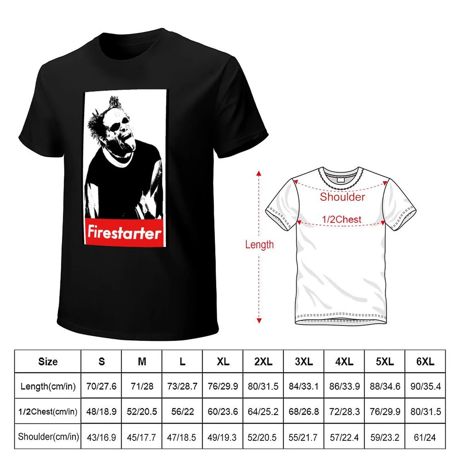 Keith Flint - Firestarter T-Shirt Stylish Print Short Sleeve Tee