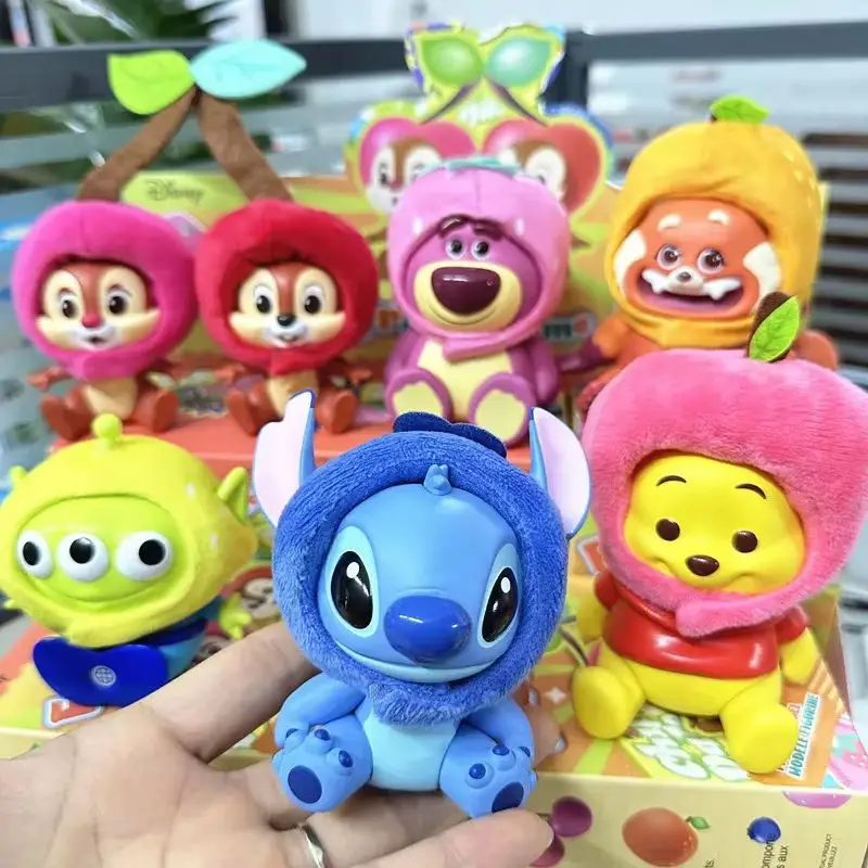 Nieuwe Miniso Stitch Buitenaardse Fruit Hoofddeksels Serie Blinde Doos Lucky Mystery Box Kawaii Anime Figuur Model Collectie Speelgoed Geschenken