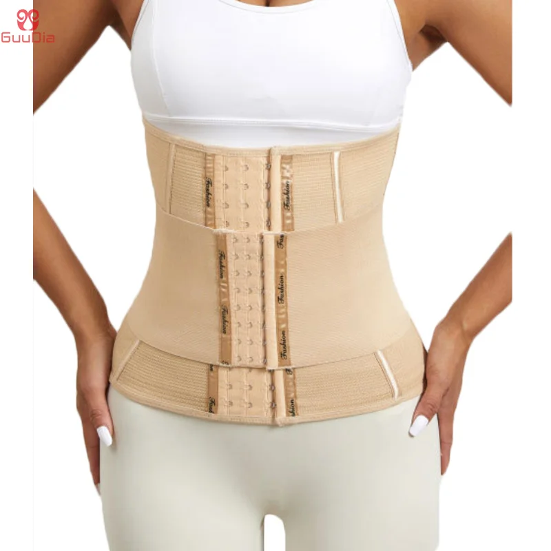 

GUUDIA Double Control Waist Cincher Belt 28cm Tummy Control Belt Waist Trainer Waist Trimmer Workout Corset Shapewear Band