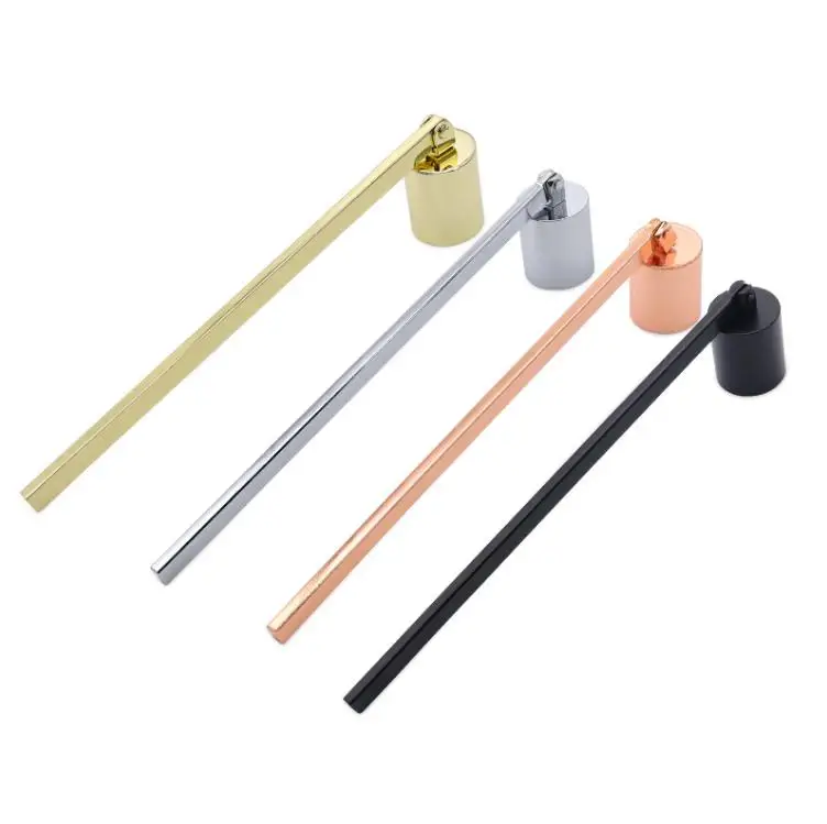 50pcs Stainless Steel Candle Flame Snuffer Wick Trimmer Tool Multi Colour Put Out Fire On Bell Easy To Use SN4518