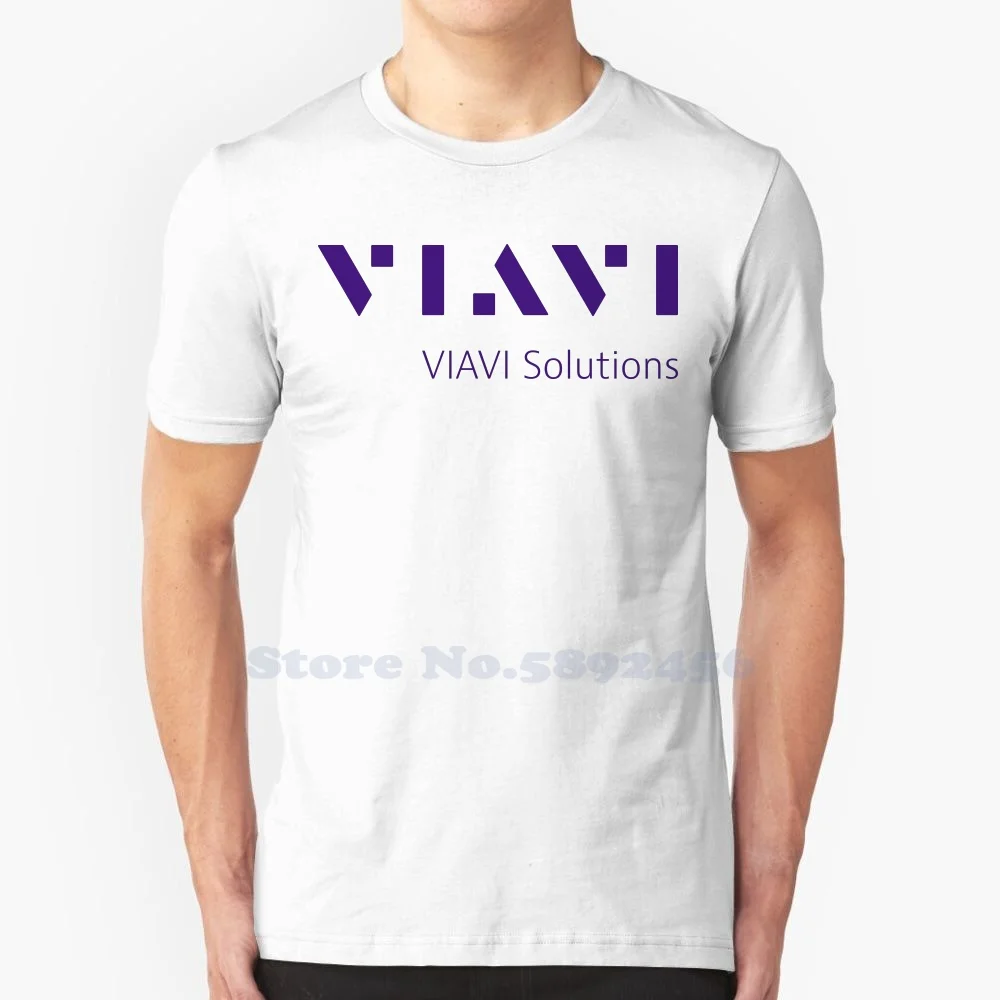 VIAVI Solutions Logo Casual T Shirt Top Quality Graphic 100% Cotton Tees