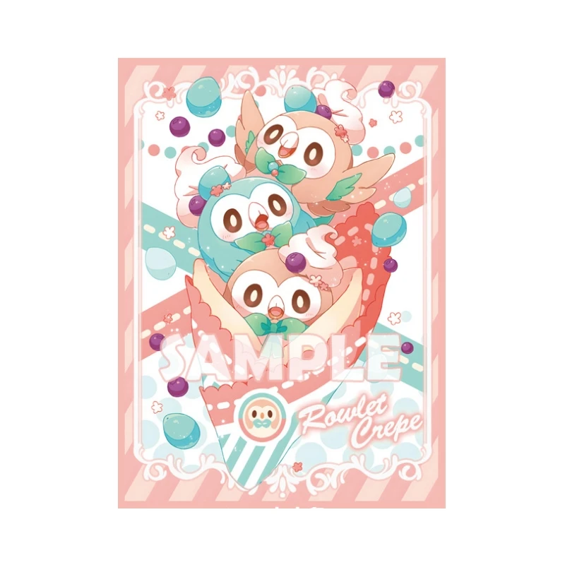 60pcs/bag Pokemon Gardevoir Rowlet Animation Characters Card Film Anime Classics Game Collection Cards Protective Case Toy Gift