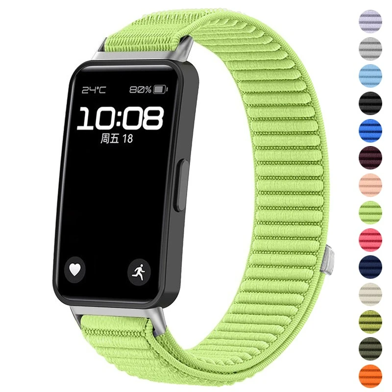 النايلون حلقة لهواوي الفرقة 10 8 9 حزام الرياضة استبدال حزام الساعات سوار لهواوي الفرقة 10 9 8 Smartwatch اكسسوارات