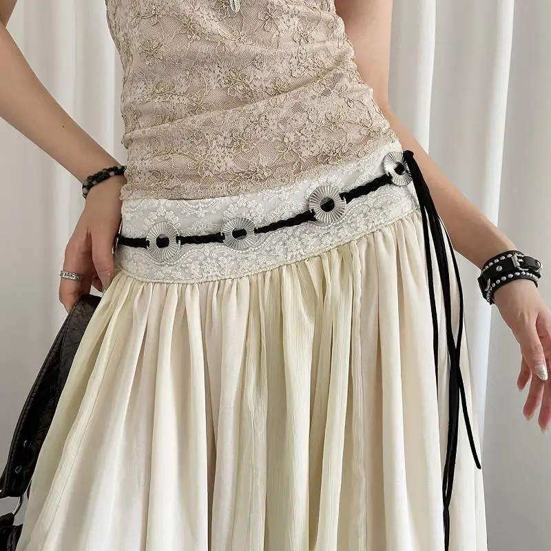 

Женский тканый пояс в стиле ретро; Эксклюзивная богемная поясная цепочка.