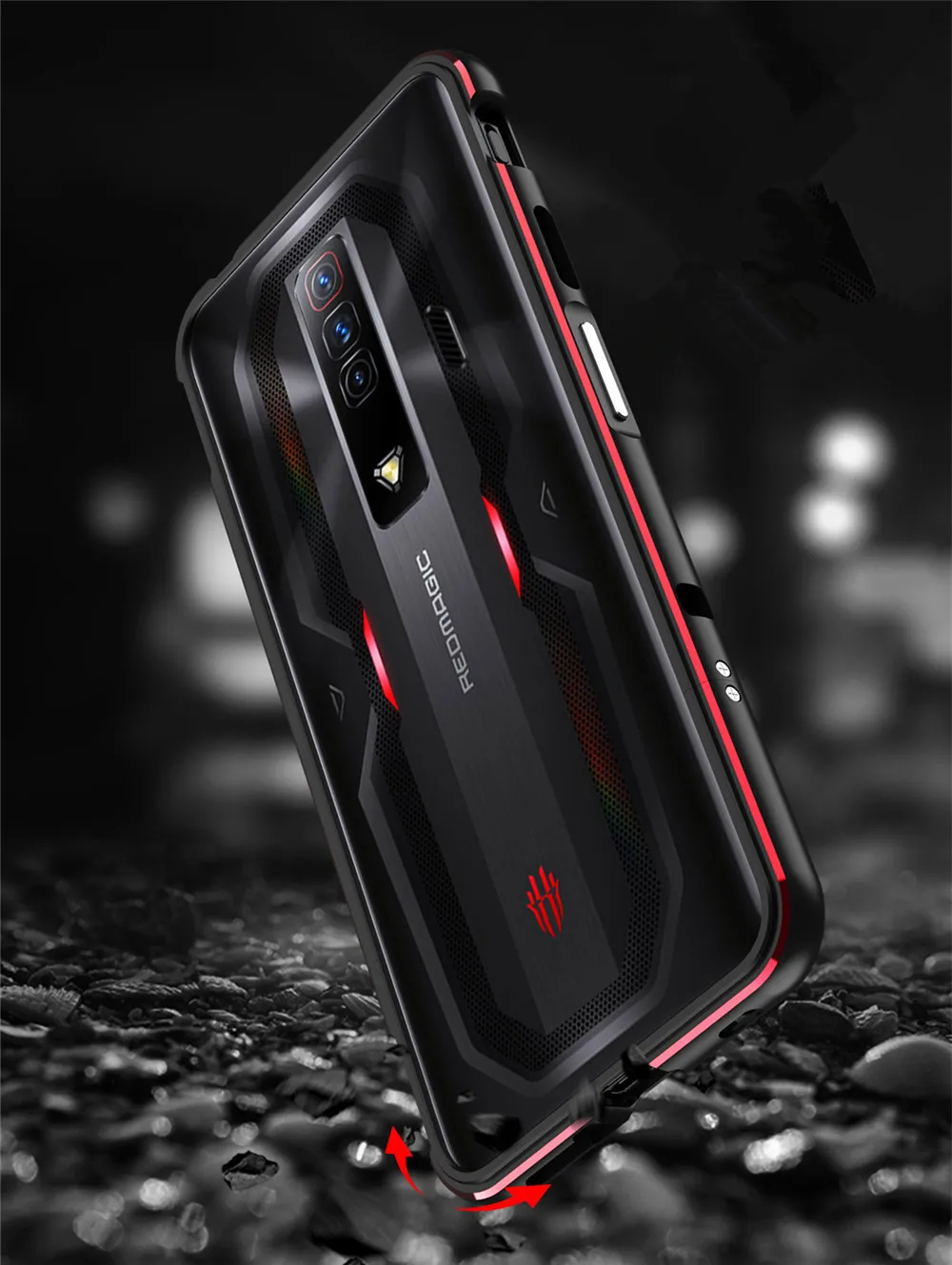 Bumper Phone Case For Nubia Red Magic 7 Pro Metal Aluminum Frame for Nubia Red Magic 7 7s Pro Case Metal Protective Bumper