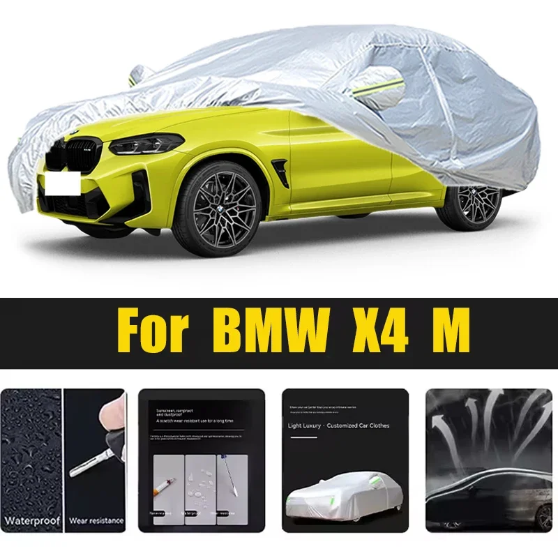 

For BMW X4 M Car Cover Outdoor Protection Covers Snow Sunshade Waterproof Dustproof Exterior UV Car Accessories Auto