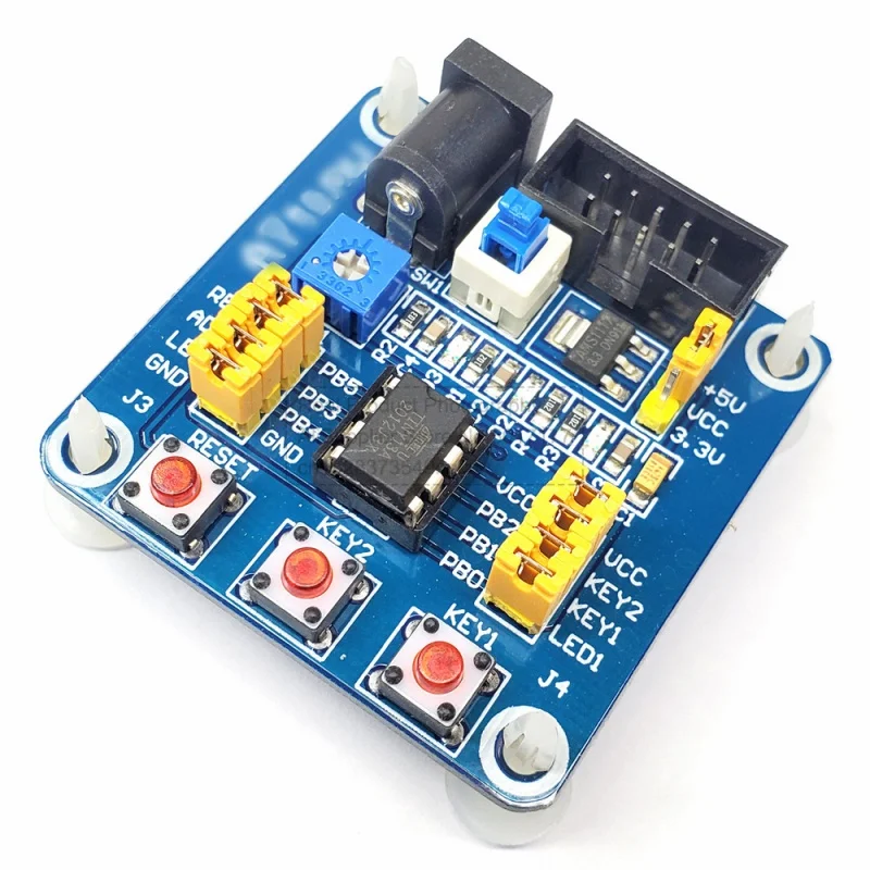 Attiny13 AVR Developments Board Module Learning Experiment Board Develop Test Boards with USB Power Cable for Attiny 13 AVR