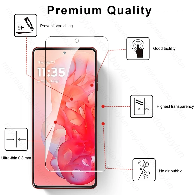 2In1 gehärtetes Glas Displayschutzfolie für Motorola Moto G Stylus 5G (2024) Rückkameraobjektiv Glas Moto Rola Gstylus 5G 2024