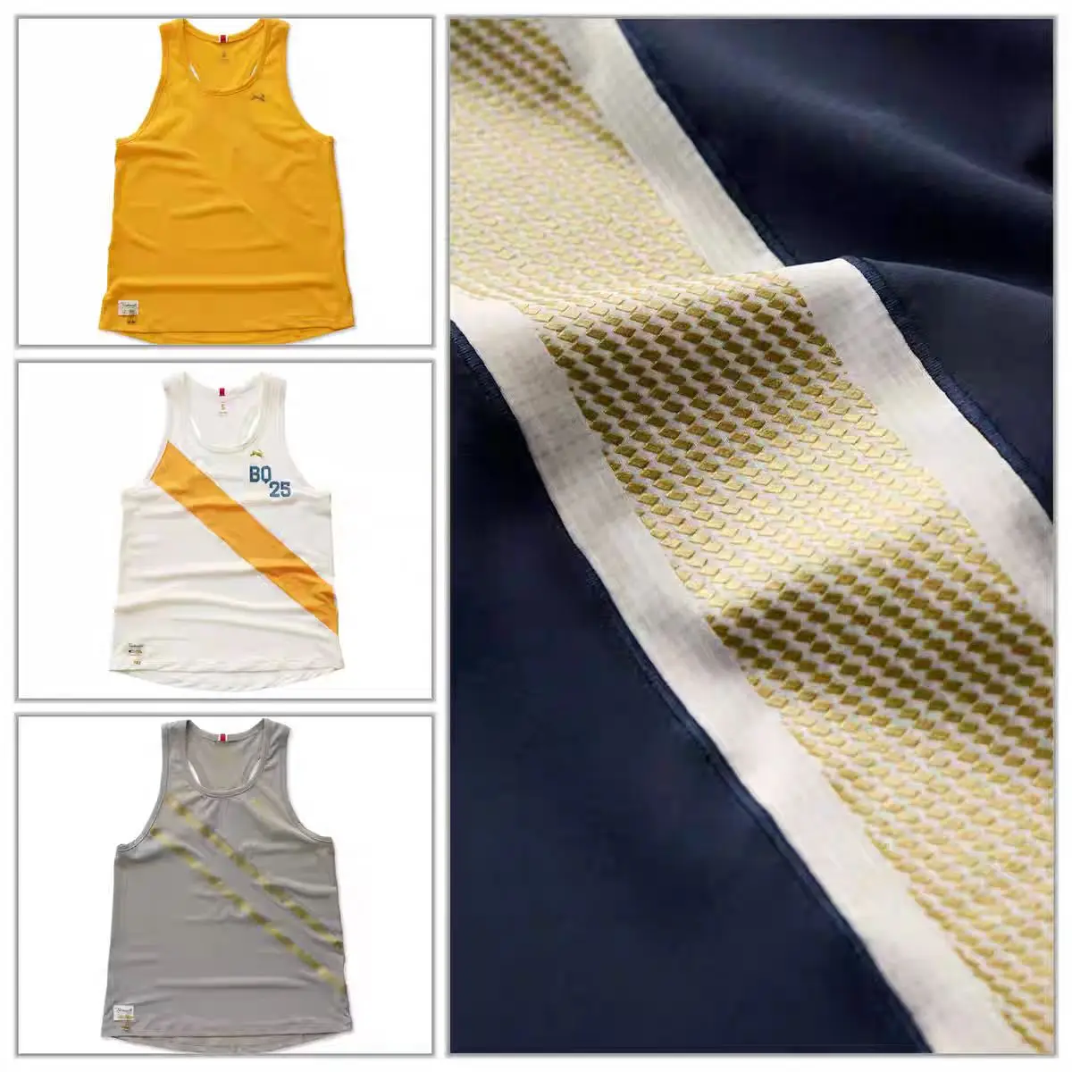 Tracksmith Men's VC Series Retro Marathon Running Vest Quick Dry Running Vest Casual Land Running Top Speed Dry Vest