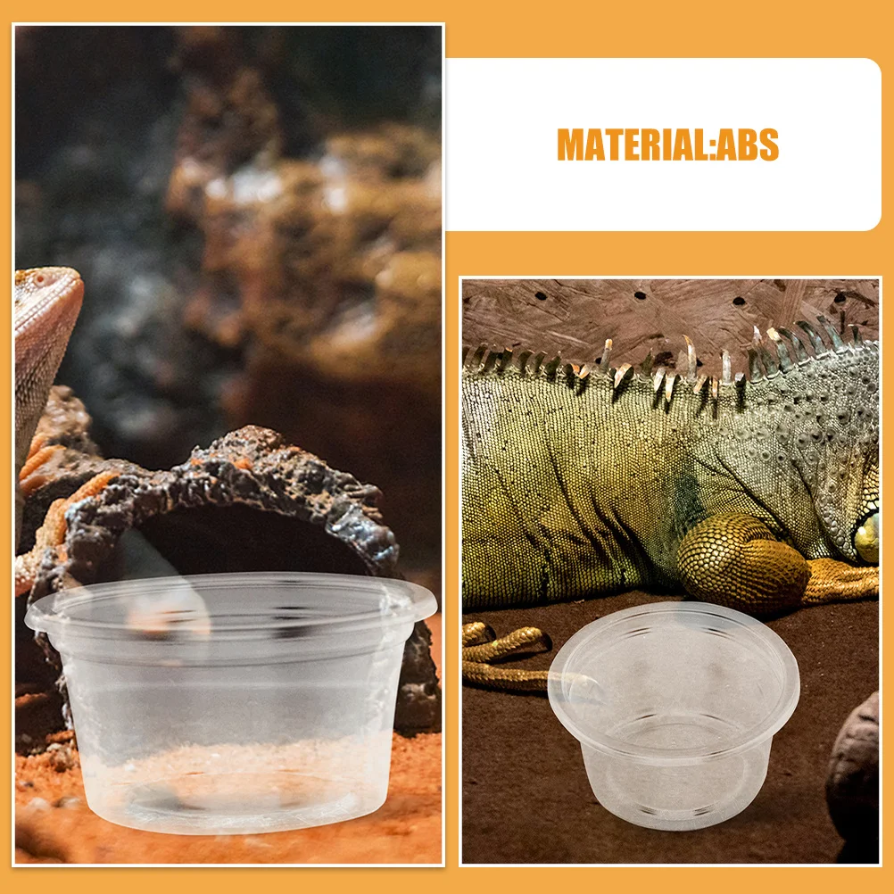 30 قطعة أطباق مياه طعام الزواحف حجم صغير ل أبو بريص ليوبارد سحلية ثعبان خزان اكسسوارات مجموعة أطباق التغذية #2