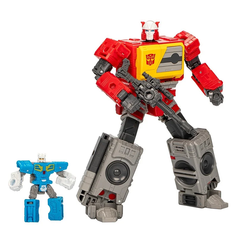 Hasbro transformadores estúdio série ss86 25 blaster & ejeção 18cm voyager classe anime original figura de ação modelo brinquedo presente coletar