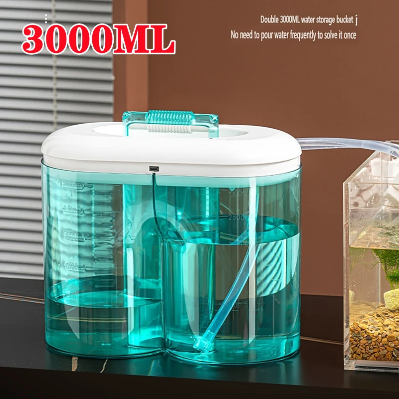 

Устройство для автоматической смены воды в аквариуме 3000 мл, электрический очиститель воды с зарядкой через TYPE-C