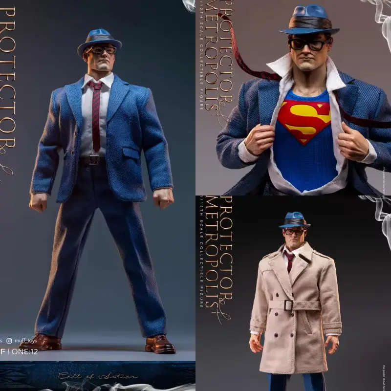 In Stock Muff Toys 1/12 MęSki żOłNierz Superman Clark Kent Protector Metropolis Messenger Of Justice Call 6in Figurka Toys