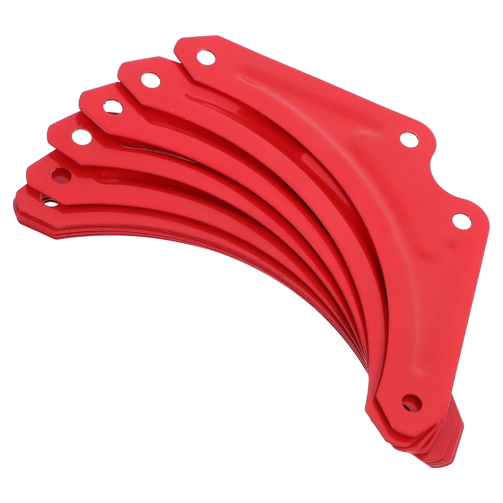 

10Pcs Triangle Ladder Reinforcement Brackets Iron Step Ladder Fixed Parts Replacement Bracket Angle Support for Shelf Stability