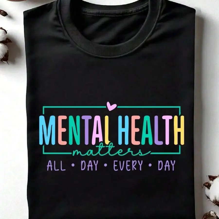Mental Health Matters Shirt, Motivational T-Shirt Gift For Teacher, Unisex Therapist High Quality Tee, Psychologist Gift Idea. OC-192