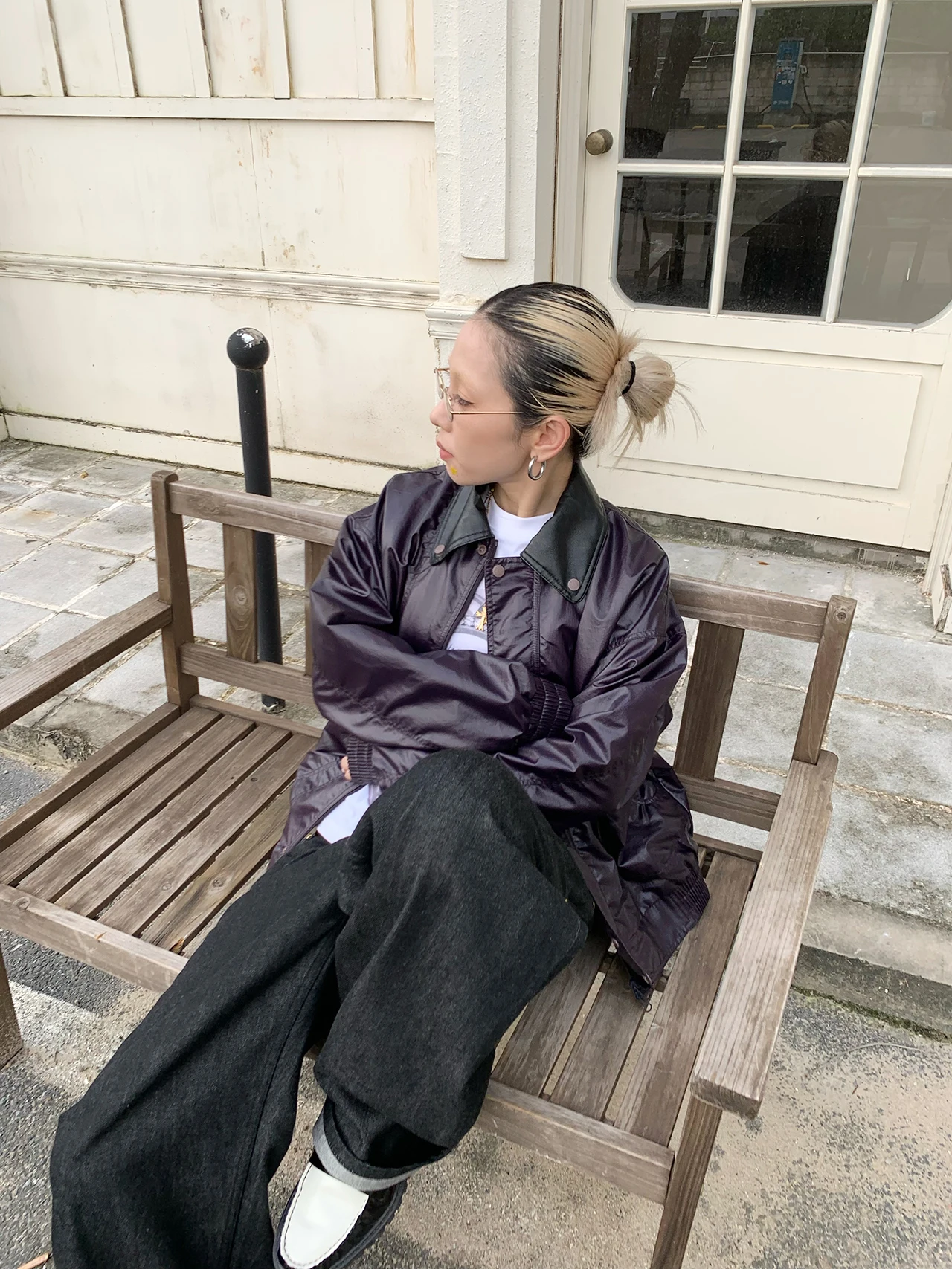 

Женская куртка MMBBT в американском ретро-стиле с отложным воротником, новинка 2025 года, ветрозащитная, водонепроницаемая, укороченная, для мотоциклистов, модная, из нейлона