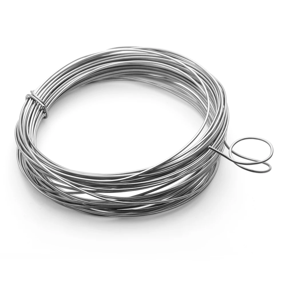 10Meters 0.2-2mm 304 Stainless Steel Soft Wire Single Wire Necklace Beading Wire DIY Craft Jewelry Making Finding Accessoires