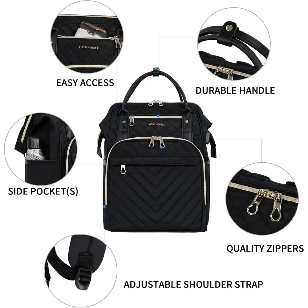 17 Sac à dos élégant et étanche pour ordinateur portable avec port USB pour un usage universitaire et décontracté