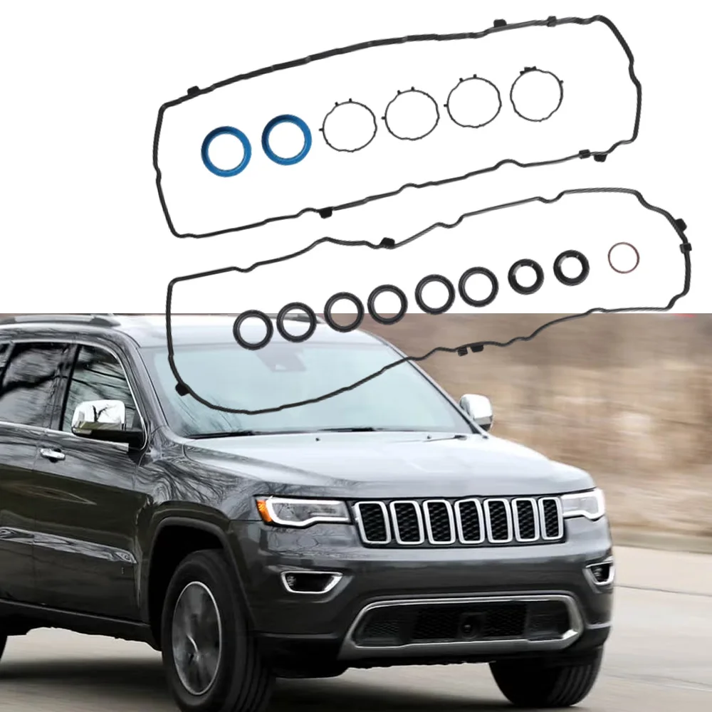 

For Jeep Grand Cherokee Wrangler Dodge Chrysler Ram 3.6L V6 DOHC 2016-2022 Car Engine Valve Cover Gasket Set VC1184G VS50919