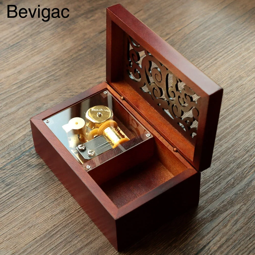 Bevigac Mini Vintage Clockwork Music Box Musical Toy with Melody of Castle In The Sky Gift For Christmas Birthday Valentine9s