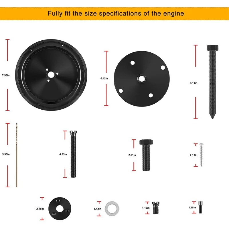 3164302 & 2892562 fit for L10 L10G M11 ISM Cummins Rear Crankshaft Oil Seal Remover & Installer Alt ST-221