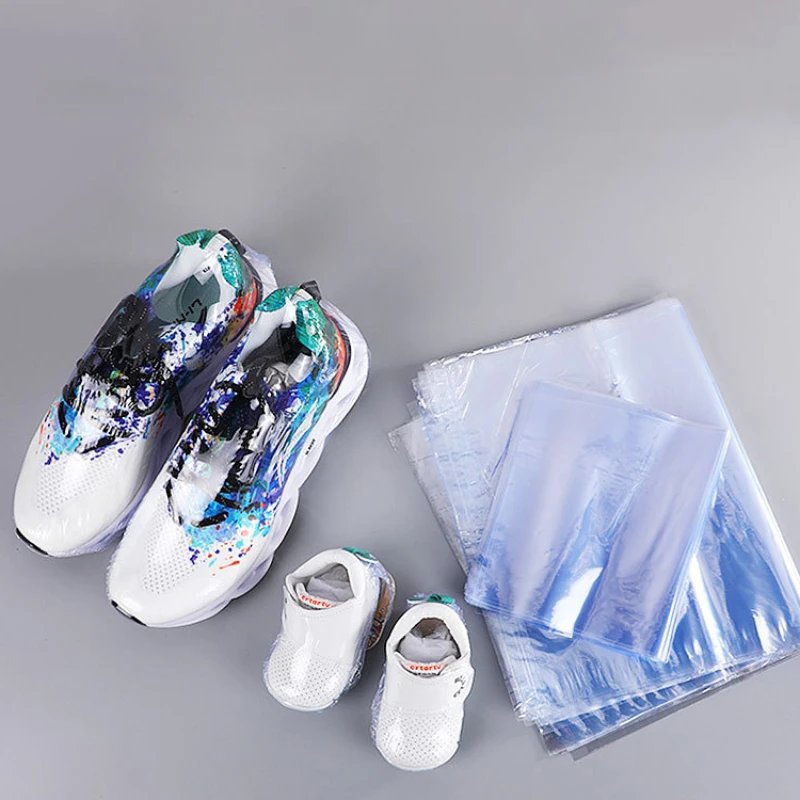 Shoe Heat Shrink Film Bag Heat Shrink Film Sealing Shoe Shrink Bag Ball Shoe Protective Cover Plastic Sealed Transparent Film