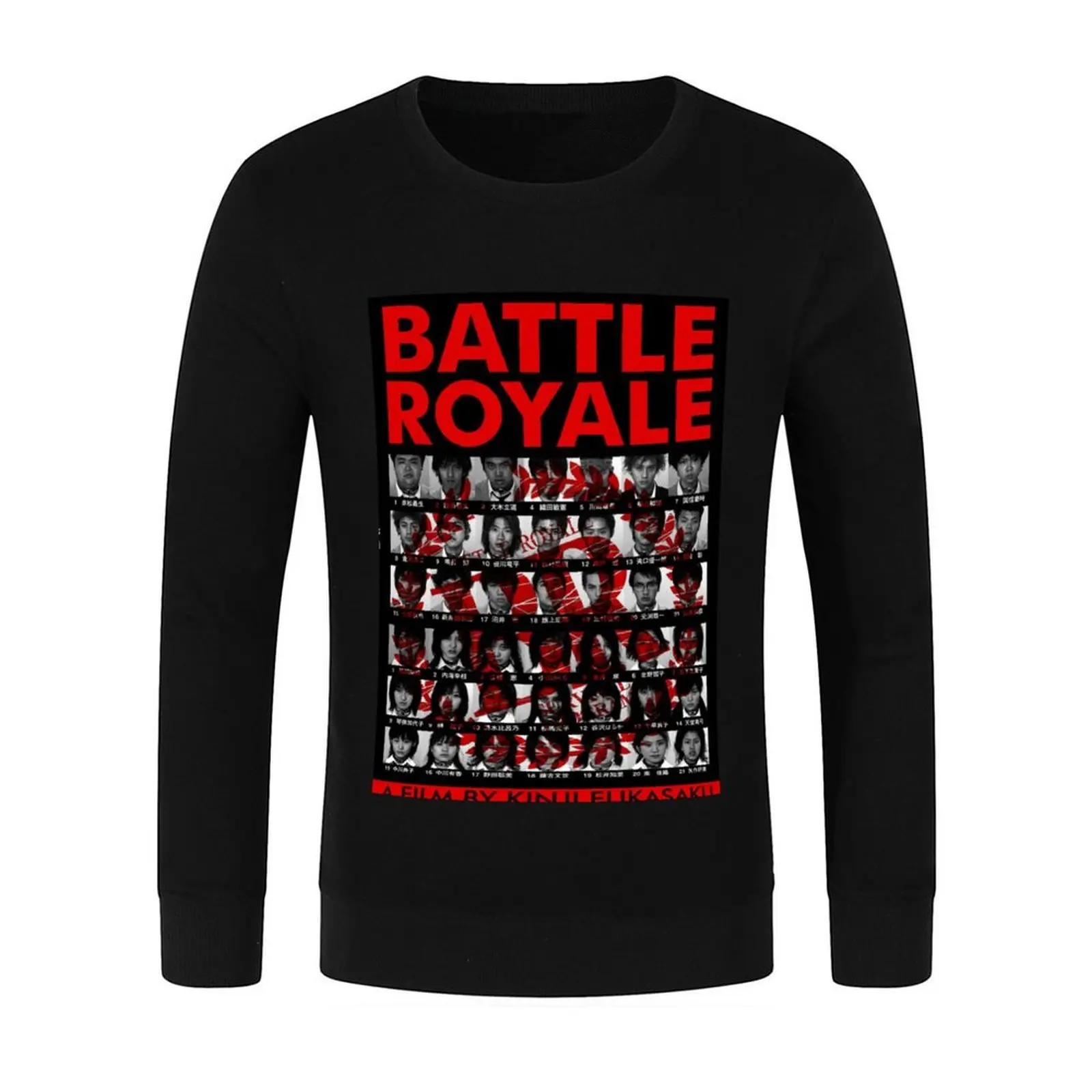 بلوفر فيلم Battle Royale ملابس الخريف للرجال ملابس أنيمي ملابس رجالية طقم قميص رجالي جديد في بلوزات #2