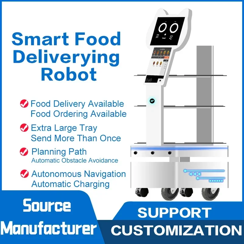 Service Robot Restaurant Food Delivery Custom Commercial and Ordering Hotel Service Robot