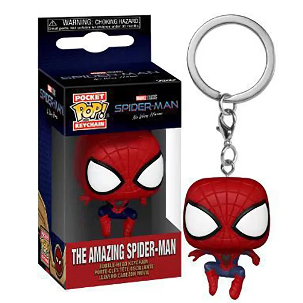 FUNKO Pocket Marvel Classic Popular Hero Spider Man Doll Backpack Pendant Boy Collection Holiday Gifts Toys Funny Keychain Gifts