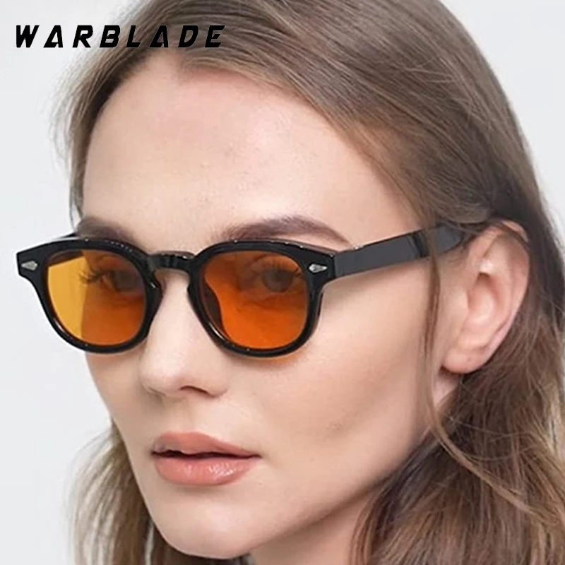 

Vintage Rice Nail Tortoise Shell Round Sunglasses Women Fashion Brand Designer Eye Glasses For Men Travel Drive Eyewear UV400