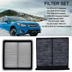 Engine Air Filter Car Cabin Air Filter with Activated Carbon For Subaru Crosstrek Forester Impreza Outback WRX XV 16546-AA10A