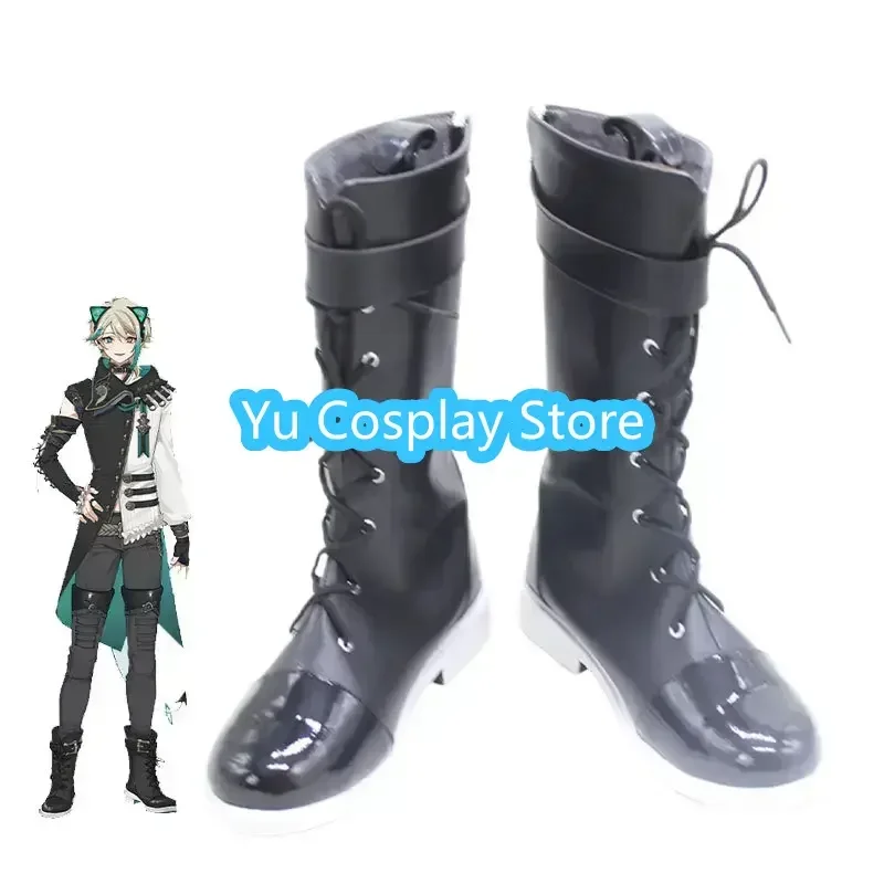 AZA-Chaussures de Cosplay en Cuir PU, Bottes de Carnaval d'Halloween, Accessoires sur Mesure