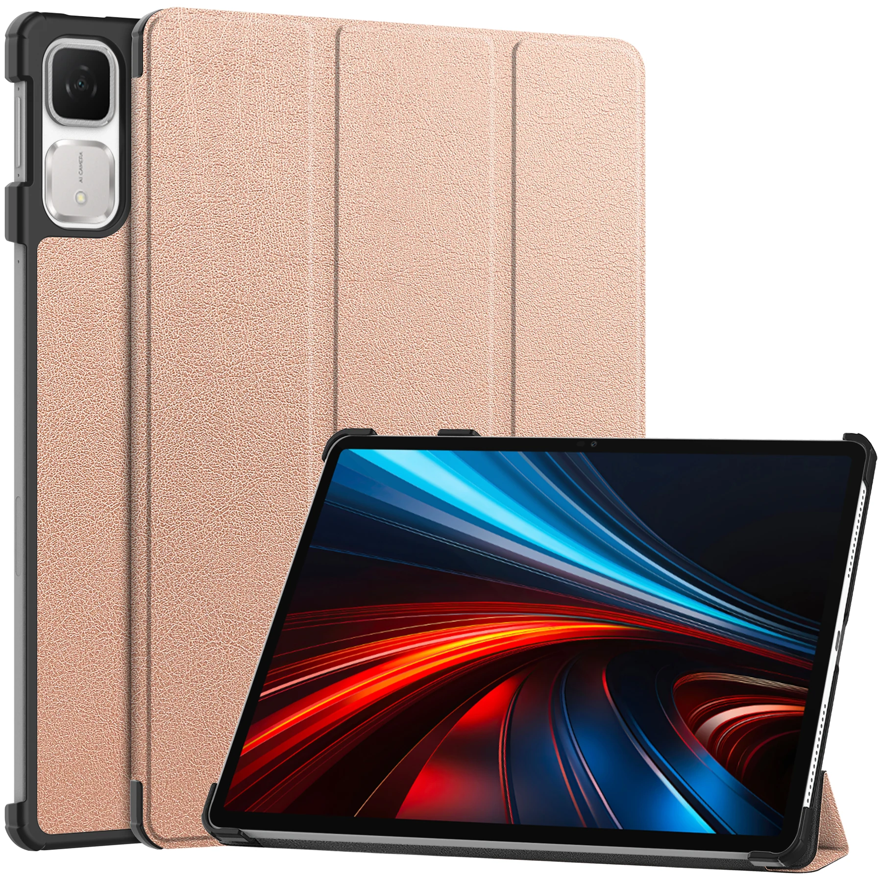

For Honor Pad GT 11.5" 2025 Model number：ROL-W60 Tri-fold PU Leather Stand Smart Case Cover kids safe tablet Cover Case