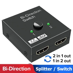 HDMI-compatível Switch Bi-Direction 2.0 Splitter, 2 em 1 adaptador de saída, conversor para PS4 Pro, 4, 3, TV Box, 4K Switcher, 1x, 2x1 8 principais vendas comutador inversor - №2