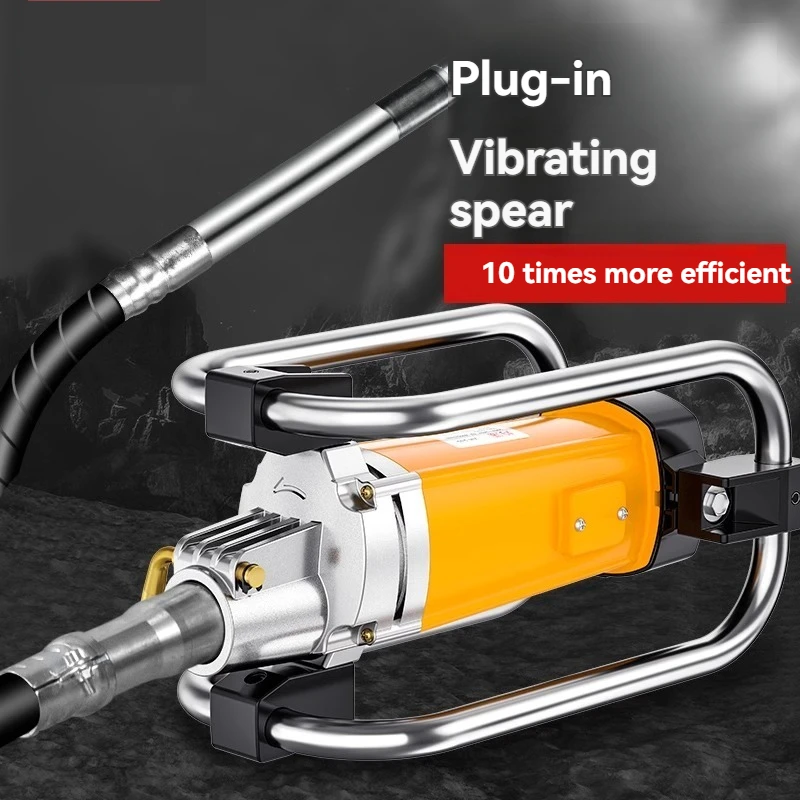 Vibratore per calcestruzzo a telaio monofase 220v da cantiere vibratore per cemento Plug-in ad alta frequenza con vibrazione