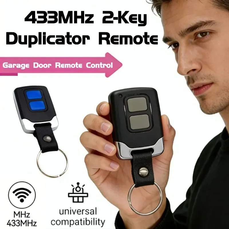 Garage Remote Control 433mhz 433.92mhz Copy Code Commands Duplicator Universal Gate Access Transmitter Keychain