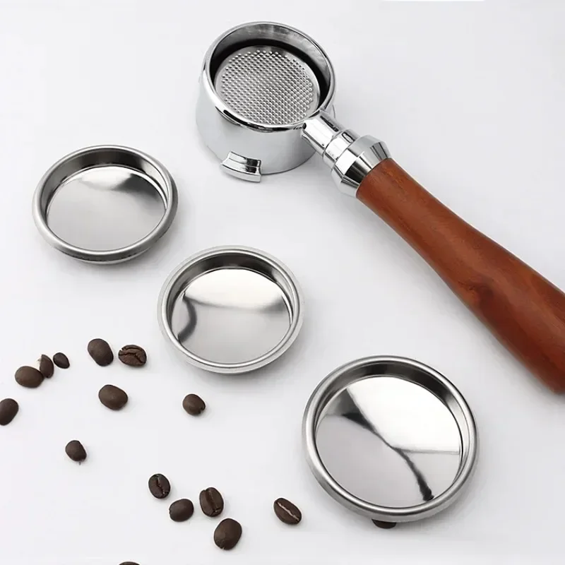 51/54/58mm Stainless Steel Coffee Cleaning Blind Bowl Coffee Backwash Blind Cup Non-porous Filter Cup Cleaning Bowl Coffee Tool