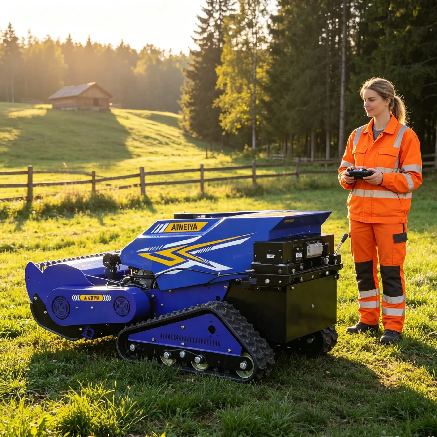 Customized Farm Hilly Grassland 800SM Intelligent Lawn Mower, Efficient Four‑Stroke Engine, Optional Color Selection For Machine