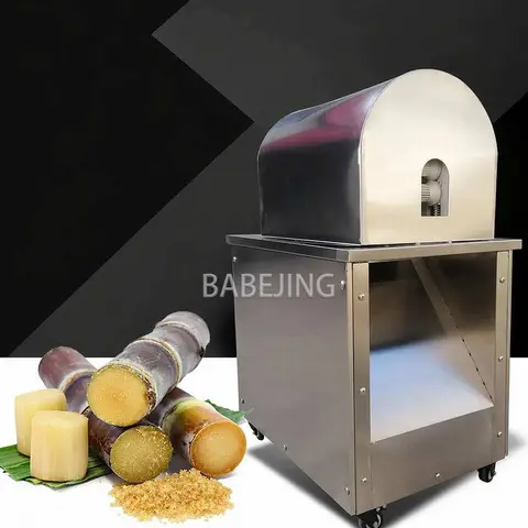 Electric Sugarcane Peeling Machine 1.5KW Automatic Sugar Cane Peeler Stainless Steel Commercial Processing Equipment