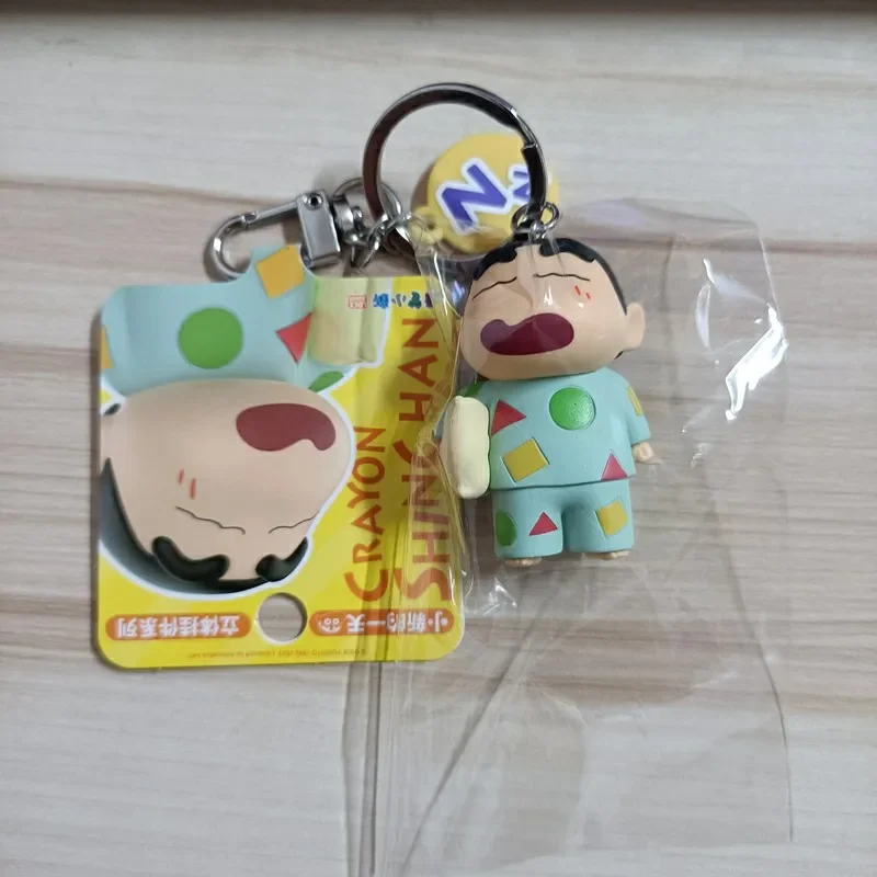 Buntstift Shin-Chan Puppen tasche Anhänger 3d Puppe Anime Figuren Schlüssel bund Spielzeug Kawaii Anhänger für Jungen und Mädchen sammeln Ornamente Geschenk