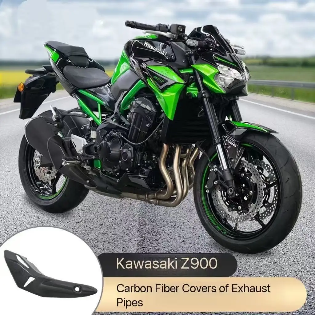 

A/A//For Kawasaki Z900 Z 900 Motorcycle Exhaust Muffler Shield Guard Protection Cover Escape Anti ScaldingBoard Fairing Slip On.