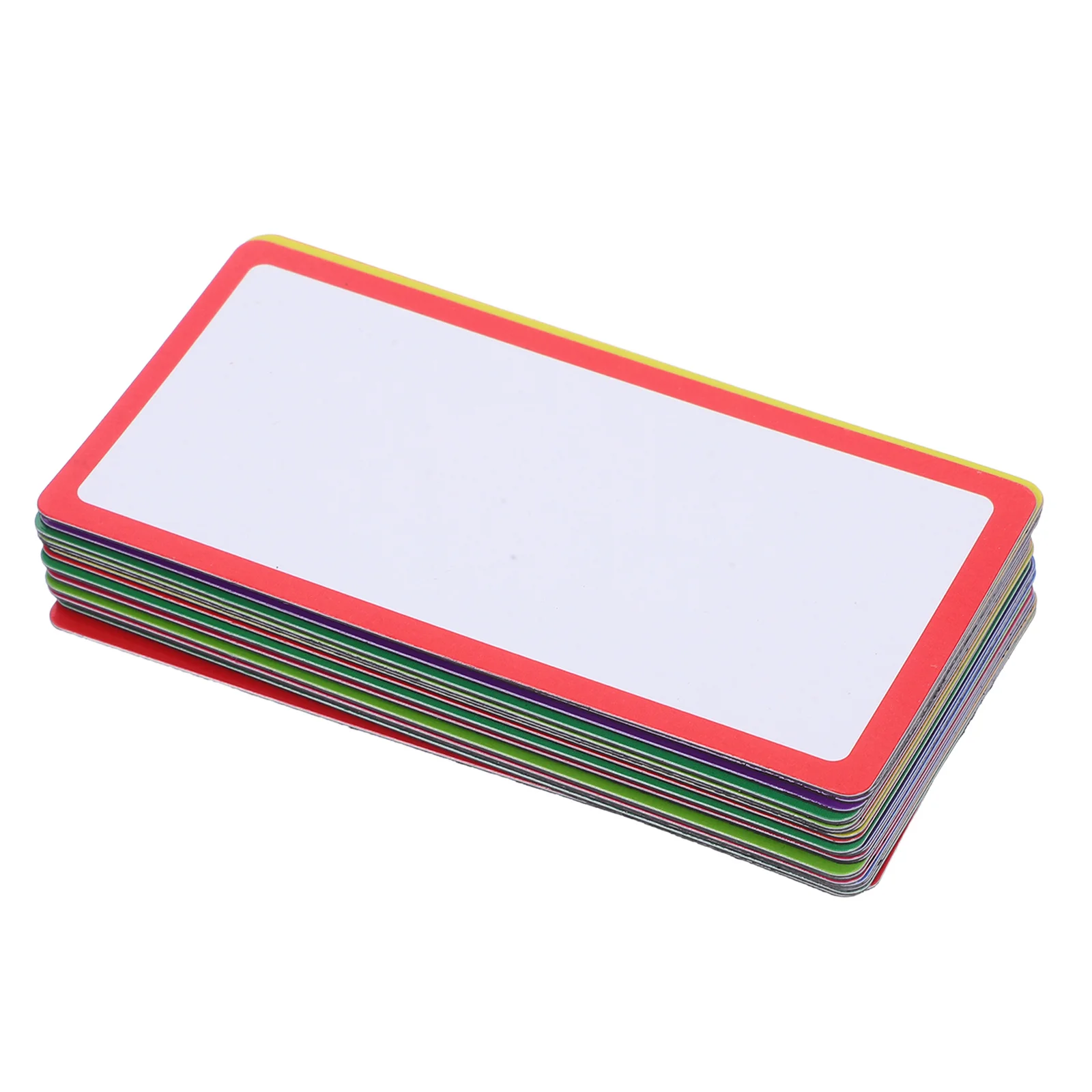 27 قطعة من ملصقات المسح الجاف المغناطيسية القابلة لإعادة الاستخدام، علامات أسماء ملونة فارغة للاستخدام في المكتب في الثلاجة والسبورة البيضاء #4