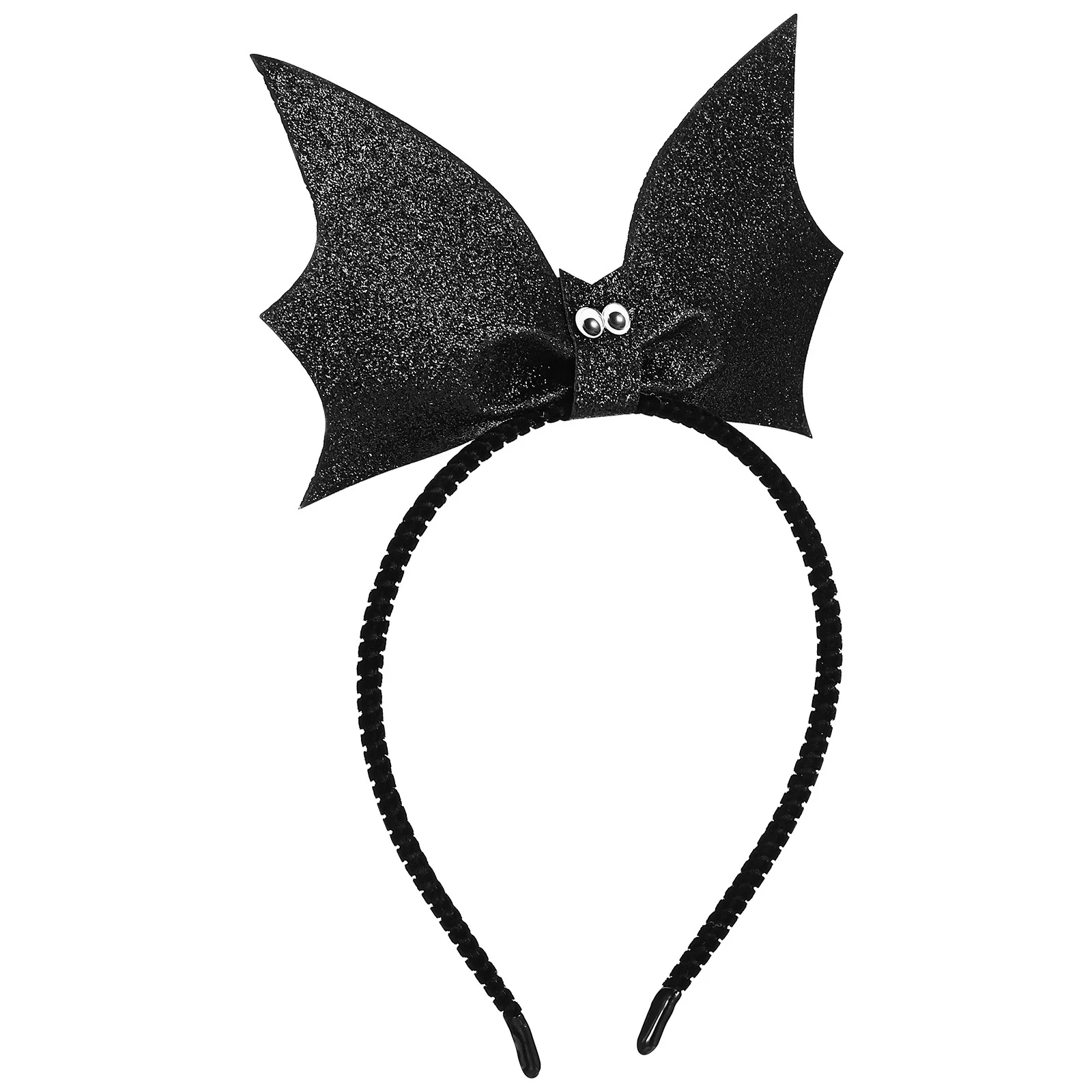 

Sequin Bat Headband For Lightweight Hair Hoop Creative Gift Costume Party Carnival Christmas Easter New Year Black