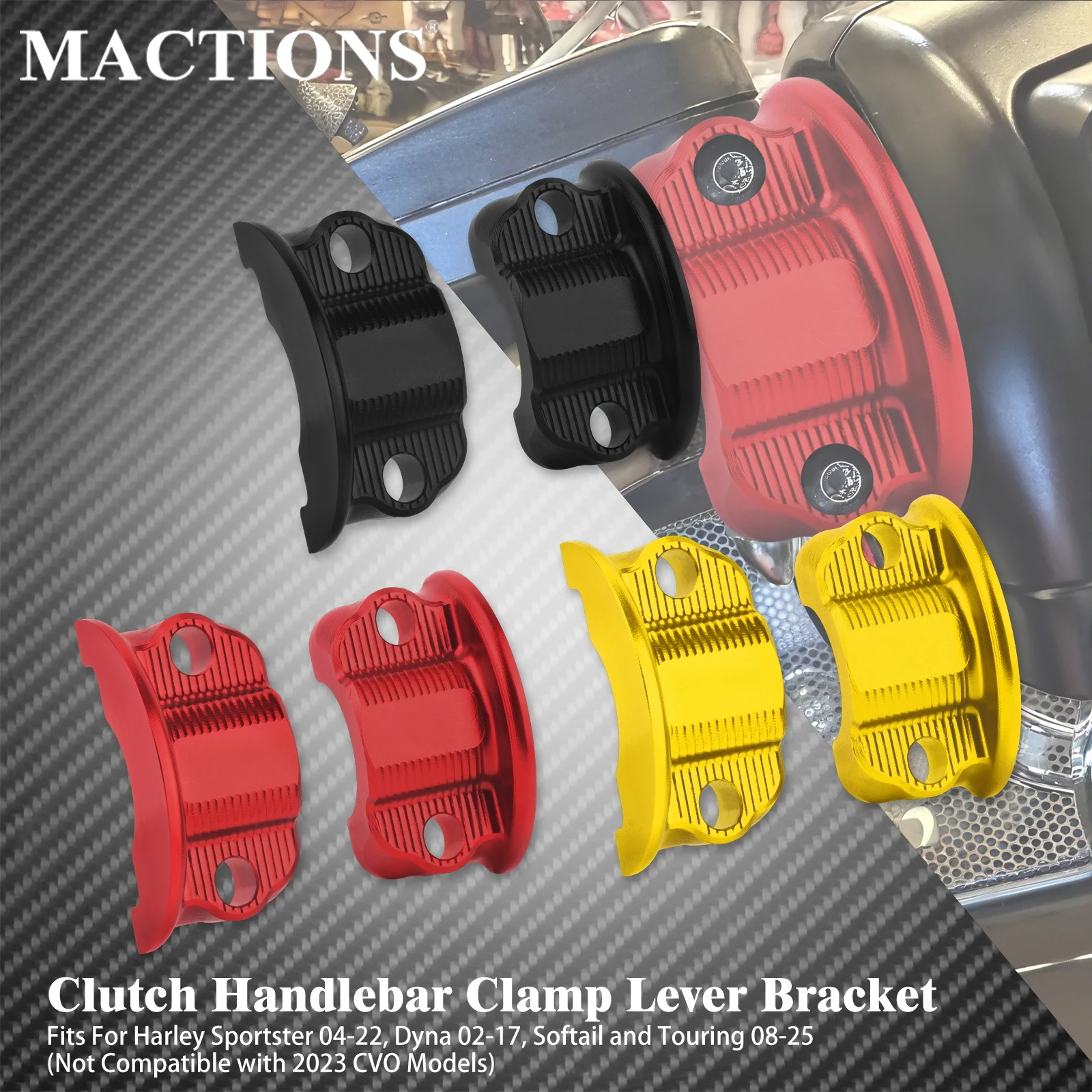 

Motorcycle Handlebar Brake Clutch Clamp Cover Perch Clamp Lever Bracket For Harley Sportster 2004-2022 Dyna 2002-2017 Softail