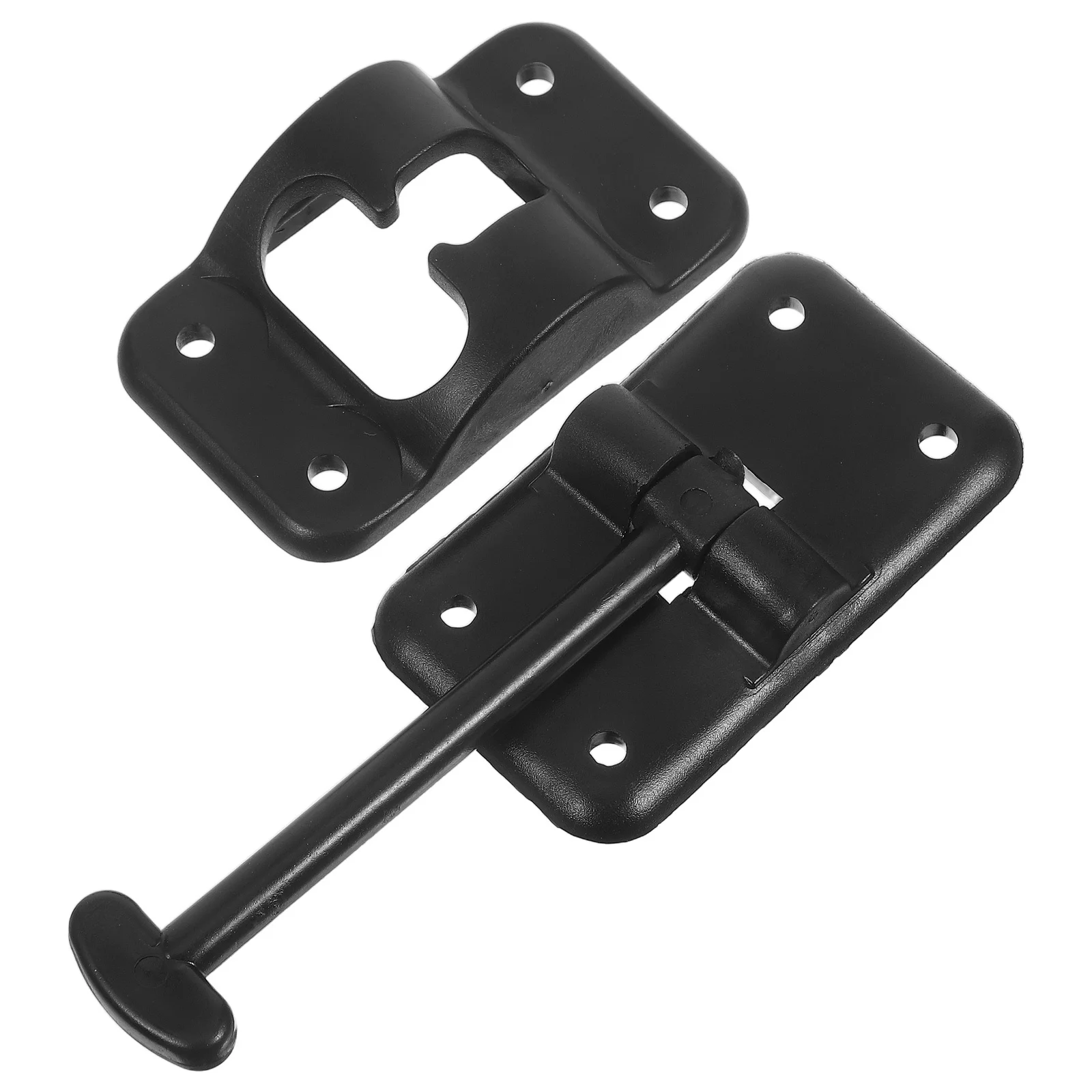 

1Set Rv Screen Door Latch 3.5 Inch Plastic T-Style Exterior Trailer Door Catch Screws Motorhome Camper Screen Gate Holder Travel
